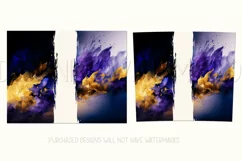 Watercolor Tumbler Wrap, Add Your Own Name, Sublimation d9 Product Image 2