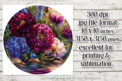 Floral Wind Spinner, Flowers Wind Spinner Sublimation, w10 Product Image 3