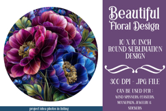 Floral Wind Spinner, Flowers Wind Spinner Sublimation, w3 Product Image 1