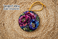 Floral Wind Spinner, Flowers Wind Spinner Sublimation, w3 Product Image 5