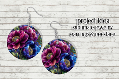 Floral Wind Spinner, Flowers Wind Spinner Sublimation, w3 Product Image 7