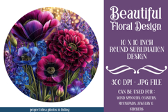 Floral Wind Spinner, Flowers Wind Spinner Sublimation, w4 Product Image 1