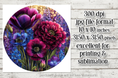 Floral Wind Spinner, Flowers Wind Spinner Sublimation, w4 Product Image 3