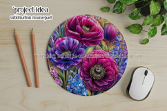 Floral Wind Spinner, Flowers Wind Spinner Sublimation, w5 Product Image 4