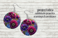 Floral Wind Spinner, Flowers Wind Spinner Sublimation, w5 Product Image 7