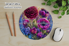 Floral Wind Spinner, Flowers Wind Spinner Sublimation, w6 Product Image 4
