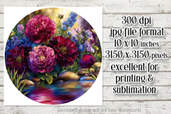 Floral Wind Spinner, Flowers Wind Spinner Sublimation, w9 Product Image 3