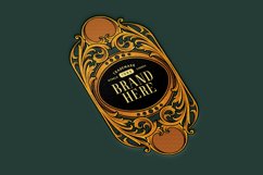 Beautiful floral engraved symmetrical decorative ornament Product Image 1