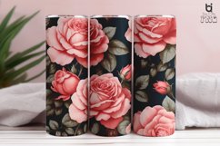 Beautiful Floral Watercolor Sublimation Tumbler Wrap Product Image 3