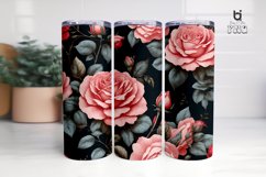 Beautiful Floral Watercolor Sublimation Tumbler Wrap Product Image 4