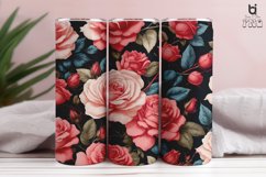 Beautiful Floral Watercolor Sublimation Tumbler Wrap Product Image 5