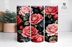 Beautiful Floral Watercolor Sublimation Tumbler Wrap Product Image 7