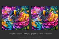 Animal Tumbler Wrap, Bumble Bee and Flowers Tumbler Wrap, t1 Product Image 3