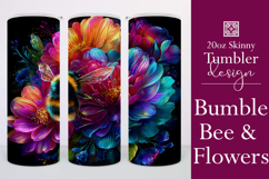 Animal Tumbler Wrap, Bumble Bee and Flowers Tumbler Wrap t10 Product Image 1