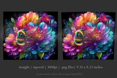 Animal Tumbler Wrap, Bumble Bee and Flowers Tumbler Wrap t10 Product Image 3