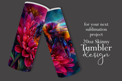 Animal Tumbler Wrap, Bumble Bee and Flowers Tumbler Wrap t12 Product Image 2