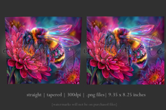 Animal Tumbler Wrap, Bumble Bee and Flowers Tumbler Wrap t12 Product Image 3