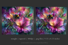 Animal Tumbler Wrap, Bumble Bee and Flowers Tumbler Wrap t14 Product Image 3