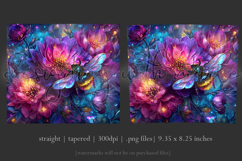 Animal Tumbler Wrap, Bumble Bee and Flowers Tumbler Wrap t16 Product Image 3