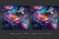 Animal Tumbler Wrap, Bumble Bee and Flowers Tumbler Wrap t17 Product Image 3