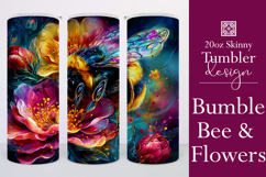 Animal Tumbler Wrap, Bumble Bee and Flowers Tumbler Wrap, t2 Product Image 1