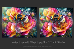 Animal Tumbler Wrap, Bumble Bee and Flowers Tumbler Wrap, t3 Product Image 3