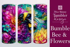Animal Tumbler Wrap, Bumble Bee and Flowers Tumbler Wrap, t6 Product Image 1