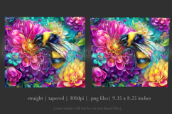 Animal Tumbler Wrap, Bumble Bee and Flowers Tumbler Wrap, t6 Product Image 3