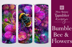 Animal Tumbler Wrap, Bumble Bee and Flowers Tumbler Wrap, t7 Product Image 1