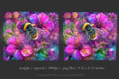 Animal Tumbler Wrap, Bumble Bee and Flowers Tumbler Wrap, t7 Product Image 3