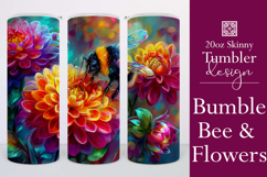 Animal Tumbler Wrap, Bumble Bee and Flowers Tumbler Wrap, t8 Product Image 1