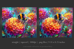 Animal Tumbler Wrap, Bumble Bee and Flowers Tumbler Wrap, t8 Product Image 3