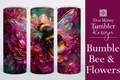 Animal Tumbler Wrap, Bumble Bee and Flowers Tumbler Wrap, t9 Product Image 1