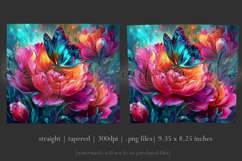 Animal Tumbler Wrap, Butterfly and Flowers Tumbler Wrap t1 Product Image 3