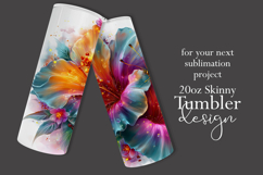 Animal Tumbler Wrap, Butterfly and Flowers Tumbler Wrap t15 Product Image 2