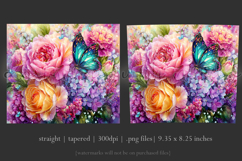 Animal Tumbler Wrap, Butterfly and Flowers Tumbler Wrap t20 Product Image 3