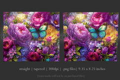 Animal Tumbler Wrap, Butterfly and Flowers Tumbler Wrap t21 Product Image 3