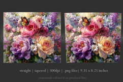 Animal Tumbler Wrap, Butterfly and Flowers Tumbler Wrap t26 Product Image 3