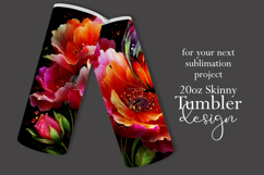 Animal Tumbler Wrap, Butterfly and Flowers Tumbler Wrap t3 Product Image 2