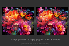 Animal Tumbler Wrap, Butterfly and Flowers Tumbler Wrap t6 Product Image 3