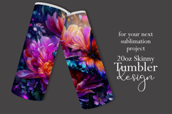 Animal Tumbler Wrap, Butterfly and Flowers Tumbler Wrap t7 Product Image 2