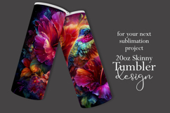 Animal Tumbler Wrap, Hummingbird Flowers Tumbler Wrap, t10 Product Image 2