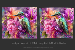 Animal Tumbler Wrap, Hummingbird Flowers Tumbler Wrap, t11 Product Image 3