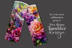 Animal Tumbler Wrap, Hummingbird Flowers Tumbler Wrap, t15 Product Image 2