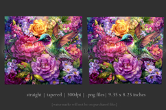 Animal Tumbler Wrap, Hummingbird Flowers Tumbler Wrap, t17 Product Image 3