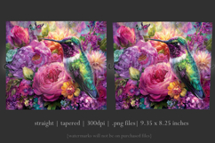 Animal Tumbler Wrap, Hummingbird Flowers Tumbler Wrap, t18 Product Image 3