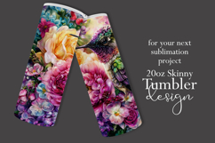 Animal Tumbler Wrap, Hummingbird Flowers Tumbler Wrap, t20 Product Image 2
