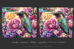 Animal Tumbler Wrap, Hummingbird Flowers Tumbler Wrap, t20 Product Image 3