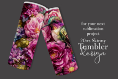 Animal Tumbler Wrap, Hummingbird Flowers Tumbler Wrap, t22 Product Image 2