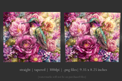 Animal Tumbler Wrap, Hummingbird Flowers Tumbler Wrap, t22 Product Image 3